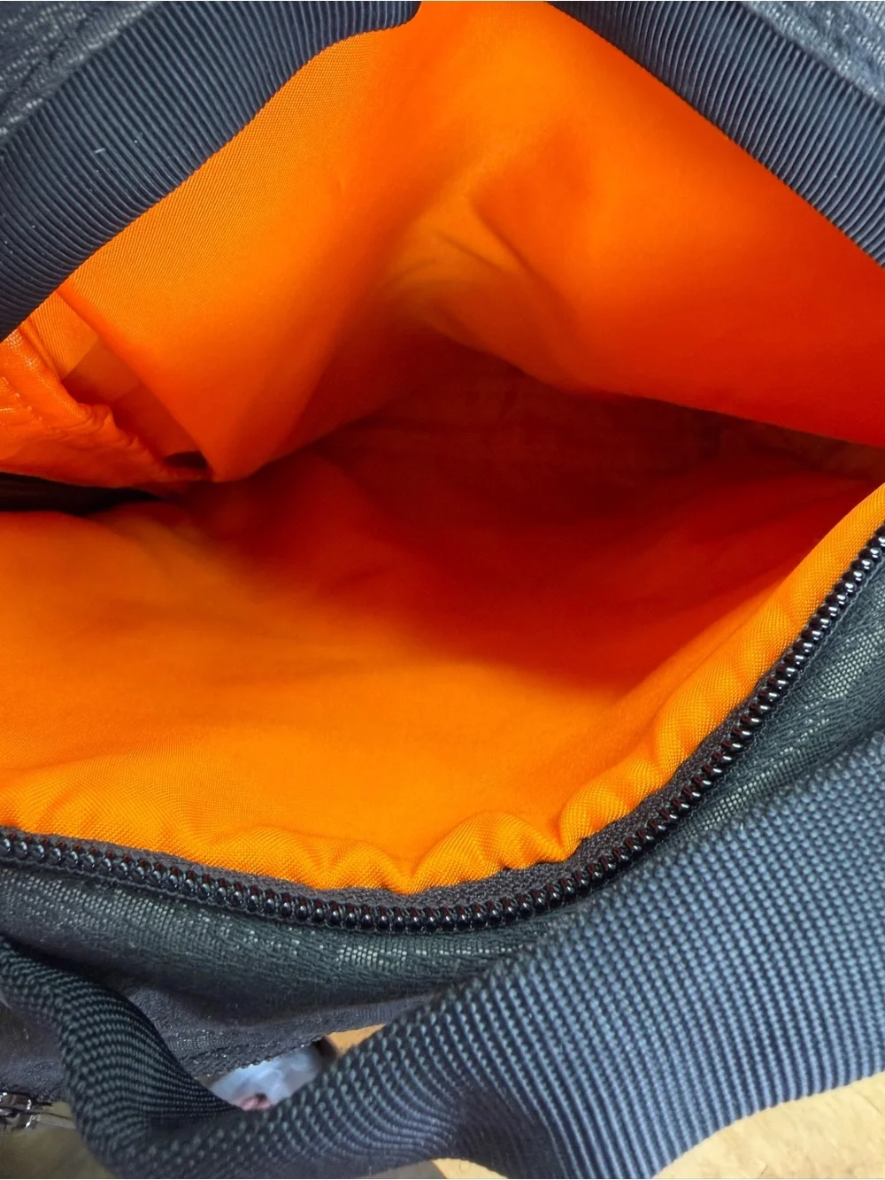 Lululemon City Adventurer Backpack Heathered Grey Black Orange Lining Laptop OS